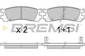 BREMS BP3045 - PASTIGLIE FRENO - BRAKE PADS