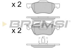 BREMS BP3048 - PASTIGLIE FRENO - BRAKE PADS