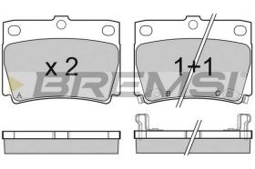 BREMS BP3057 - PASTIGLIE FRENO - BRAKE PADS