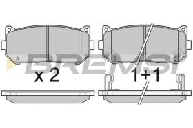 BREMS BP3064 - PASTIGLIE FRENO - BRAKE PADS