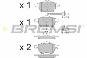 BREMS BP3071 - PASTIGLIE FRENO - BRAKE PADS