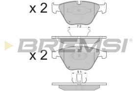 BREMS BP3073 - PASTIGLIE FRENO - BRAKE PADS