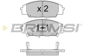 BREMS BP3077 - PASTIGLIE FRENO - BRAKE PADS