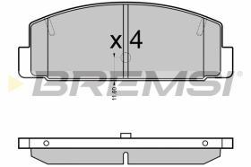 BREMS BP3090 - PASTIGLIE FRENO - BRAKE PADS