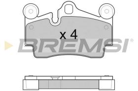 BREMS BP3097 - PASTIGLIE FRENO - BRAKE PADS