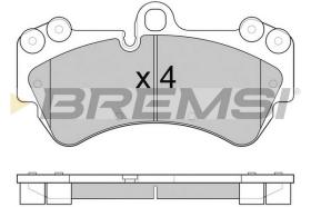 BREMS BP3098 - PASTIGLIE FRENO - BRAKE PADS