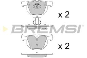 BREMS BP3102 - PASTIGLIE FRENO - BRAKE PADS