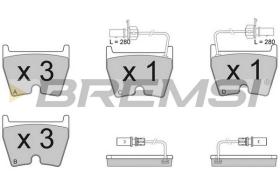 BREMS BP3114 - PASTIGLIE FRENO - BRAKE PADS