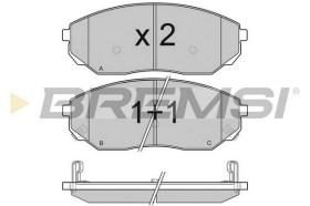 BREMS BP3116 - PASTIGLIE FRENO - BRAKE PADS