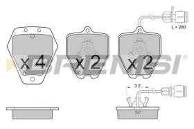 BREMS BP3118 - PASTIGLIE FRENO - BRAKE PADS