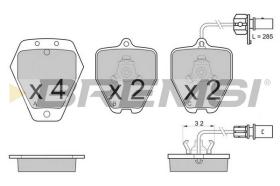 BREMS BP3119 - PASTIGLIE FRENO - BRAKE PADS