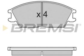 BREMS BP3124 - PASTIGLIE FRENO - BRAKE PADS