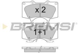 BREMS BP3139 - PASTIGLIE FRENO - BRAKE PADS