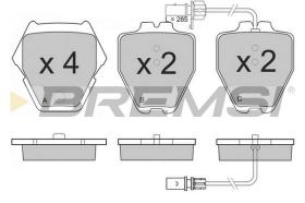 BREMS BP3151 - PASTIGLIE FRENO - BRAKE PADS