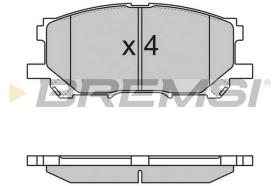 BREMS BP3168 - PASTIGLIE FRENO - BRAKE PADS