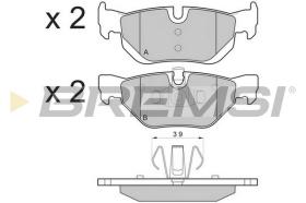 BREMS BP3194 - PASTIGLIE FRENO - BRAKE PADS