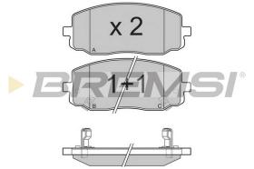 BREMS BP3204 - PASTIGLIE FRENO - BRAKE PADS