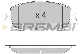 BREMS BP3209 - PASTIGLIE FRENO - BRAKE PADS