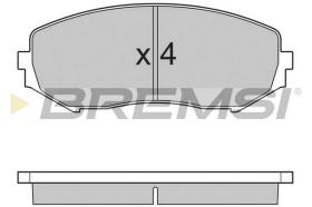 BREMS BP3244 - PASTIGLIE FRENO - BRAKE PADS