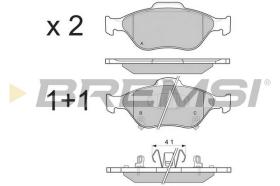 BREMS BP3255 - PASTIGLIE FRENO - BRAKE PADS