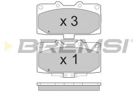 BREMS BP3271 - PASTIGLIE FRENO - BRAKE PADS