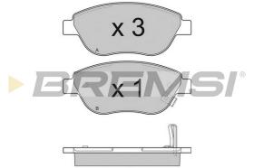 BREMS BP3295 - PASTIGLIE FRENO - BRAKE PADS