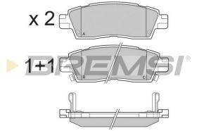 BREMS BP3309 - PASTIGLIE FRENO - BRAKE PADS