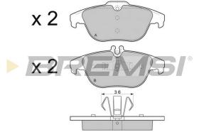 BREMS BP3328 - PASTIGLIE FRENO - BRAKE PADS