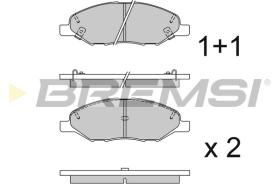 BREMS BP3335 - PASTIGLIE FRENO - BRAKE PADS