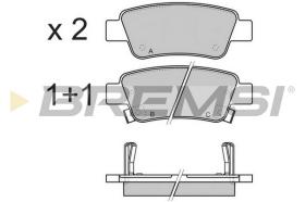 BREMS BP3353 - PASTIGLIE FRENO - BRAKE PADS