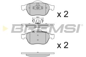 BREMS BP3356 - PASTIGLIE FRENO - BRAKE PADS