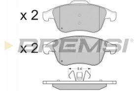 BREMS BP3383 - PASTIGLIE FRENO - BRAKE PADS