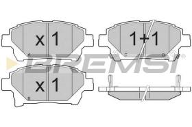 BREMS BP3393 - PASTIGLIE FRENO - BRAKE PADS