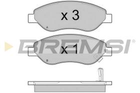 BREMS BP3407 - PASTIGLIE FRENO - BRAKE PADS