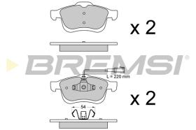 BREMS BP3413 - PASTIGLIE FRENO - BRAKE PADS