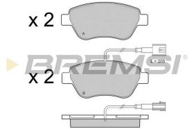 BREMS BP3425 - PASTIGLIE FRENO - BRAKE PADS