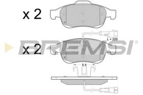 BREMS BP3436 - PASTIGLIE FRENO - BRAKE PADS