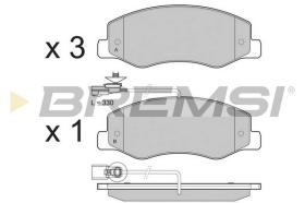 BREMS BP3440 - PASTIGLIE FRENO - BRAKE PADS