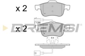 BREMS BP3443 - PASTIGLIE FRENO - BRAKE PADS