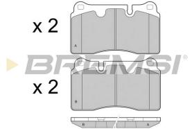 BREMS BP3444 - PASTIGLIE FRENO - BRAKE PADS