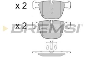 BREMS BP3448 - PASTIGLIE FRENO - BRAKE PADS