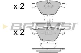 BREMS BP3454 - PASTIGLIE FRENO - BRAKE PADS