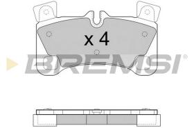 BREMS BP3458 - PASTIGLIE FRENO - BRAKE PADS