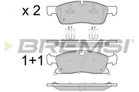 BREMS BP3460 - PASTIGLIE FRENO - BRAKE PADS