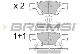 BREMS BP3461 - PASTIGLIE FRENO - BRAKE PADS