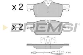 BREMS BP3464 - PASTIGLIE FRENO - BRAKE PADS