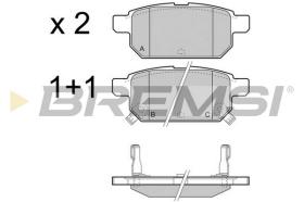 BREMS BP3467 - PASTIGLIE FRENO - BRAKE PADS