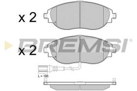 BREMS BP3474 - PASTIGLIE FRENO - BRAKE PADS