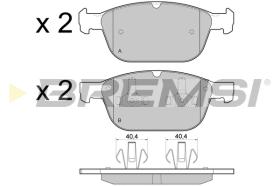 BREMS BP3475 - PASTIGLIE FRENO - BRAKE PADS