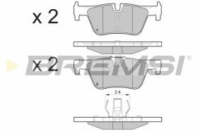 BREMS BP3494 - PASTIGLIE FRENO - BRAKE PADS